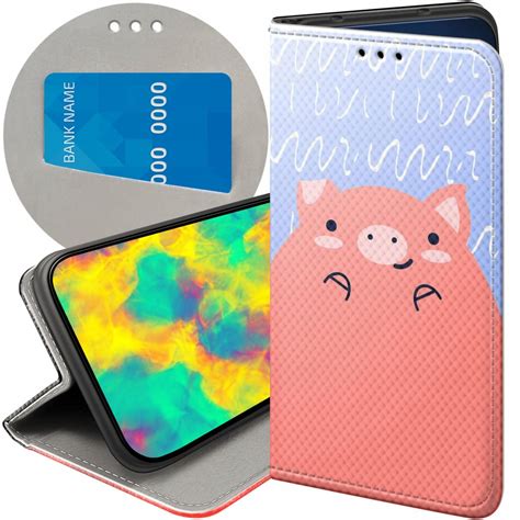 ETUI Z KLAPKĄ DO SAMSUNG GALAXY S22 ULTRA WZORY ŚWINKA PEPPA BAJKA