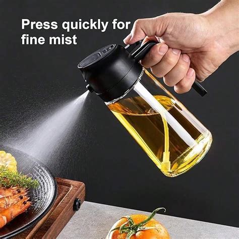 16oz Kitchen Oil Dispenser Bottle 2 In 1 Olive Oil Dispenser And