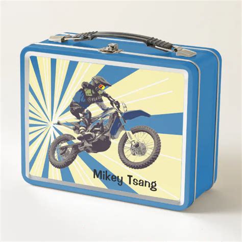 Motocross Rider Metal Lunch Box Zazzle