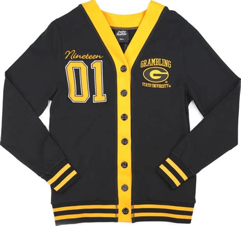 Big Boy Grambling State Tigers S10 Womens Cardigan Black Xl