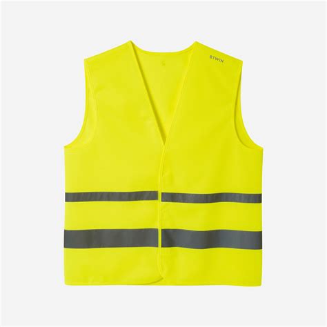 Adult High Visibility Cycling Safety Vest Neon Yellow