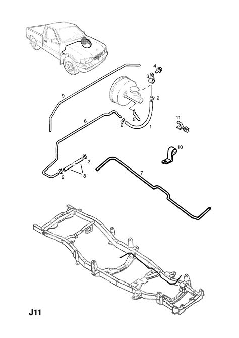 Opel CAMPO Brake Pipes And Hoses Contd Opel EPC Online