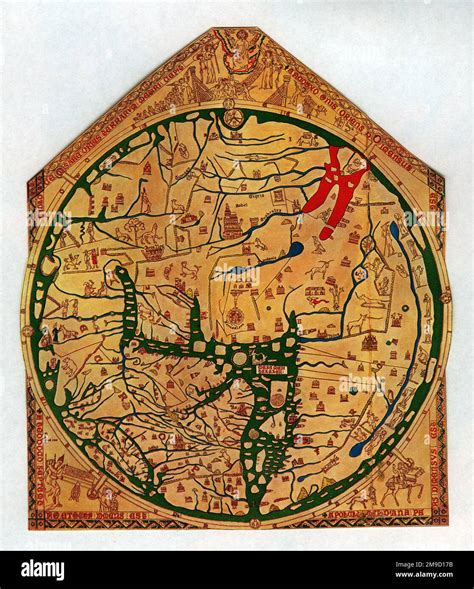 Hereford Mappa Mundi Stock Photo - Alamy