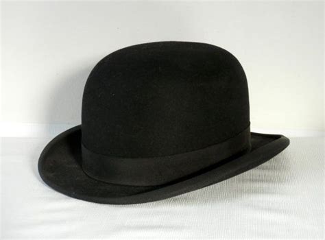 Deco Era Mens Stetson Medalist Black Felt Bowler Derby Etsy Derby