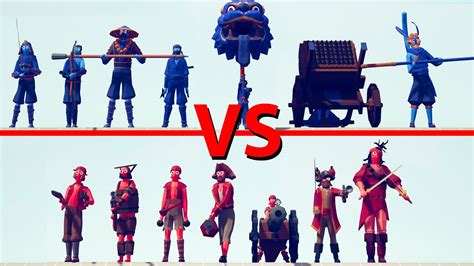 DYNASTY TEAM Vs PIRATE TEAM Totally Accurate Battle Simulator TABS