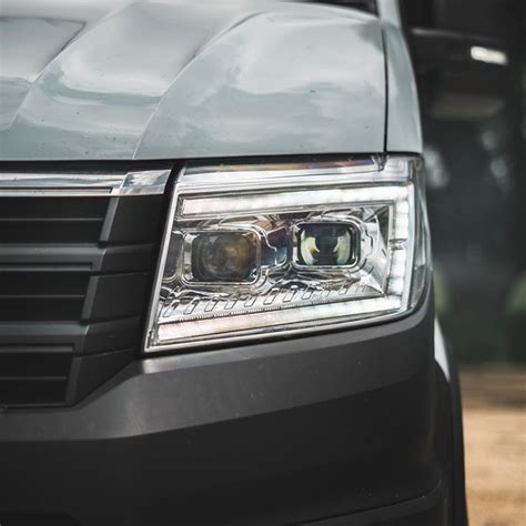 Vw Crafter Headlights Drl Led Chrome Transporter Hq