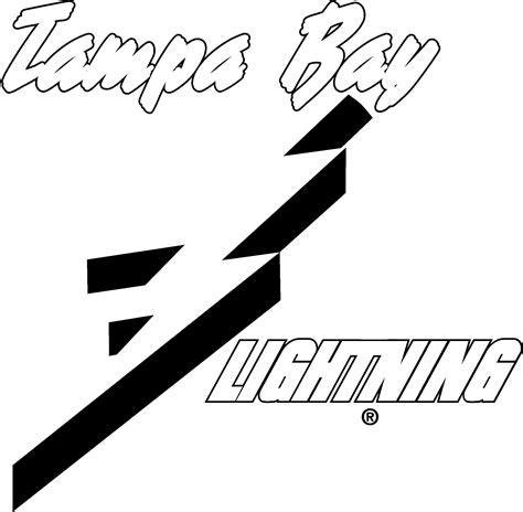 Download Tampa Bay Lightning Logo Black And White Calligraphy