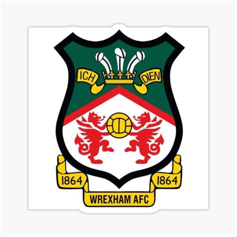 "wrexham football club" Sticker for Sale by Inkcreation | Redbubble