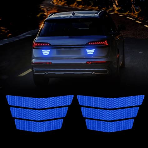 Amazon TOMALL 6Pcs 3D Strong Reflective Stripe Sticker For Car