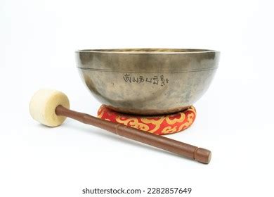 Tibetan Handcrafted Full Moon Singing Bowl Stock Photo 2282347613