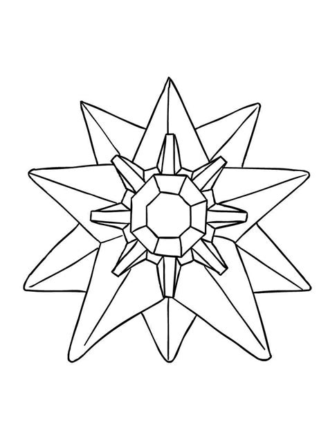 Starmie Pokemon Coloring Pages