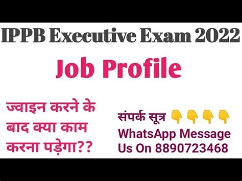 IPPB Executive Job Profile IPPB Executive Recruitment 2022 IPPB