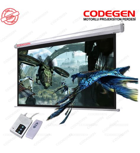 Codegen EX 40 400x300 cm Motorlu Elektrikli Uzaktan Kumandalı