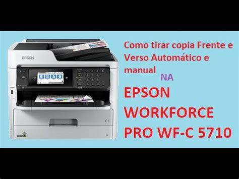 Como tirar copia frente e verso automático e manual na Epson WorkForce