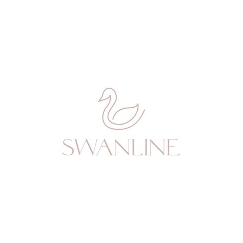 Premium Vector Swan Bird Swimming Feminine Boutique Fashion Minimal