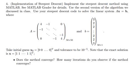 Solved Implement The Forward Gauss Seidel Method And Solve Chegg