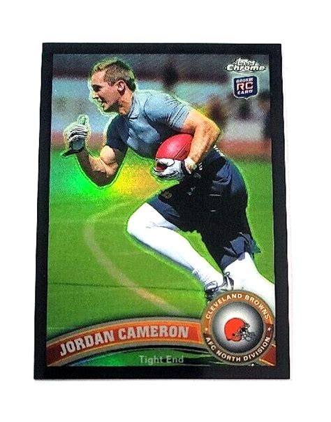 2011 Topps Chrome Black Refractor 58 Jordan Cameron 299 RC For