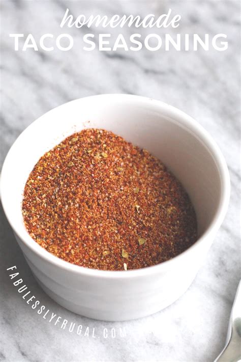 Easy and Healthy Homemade Taco Seasoning Recipe - Fabulessly Frugal