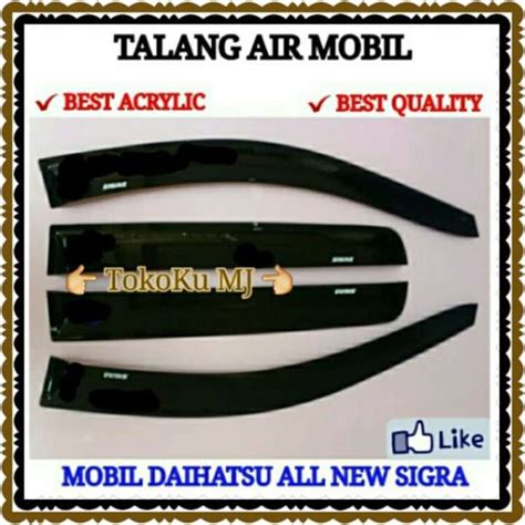 Jual Talang Air Mobil Full Set Daihatsu All New Sigra Model Slim