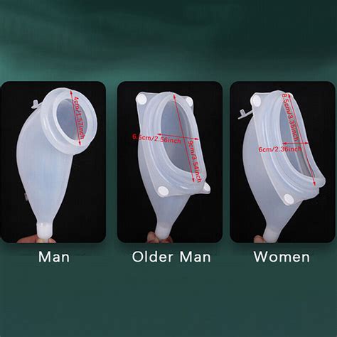 Urine Bag Collector Protable Mens Urinal Silicone Urine Funnel Reusabek Ebay