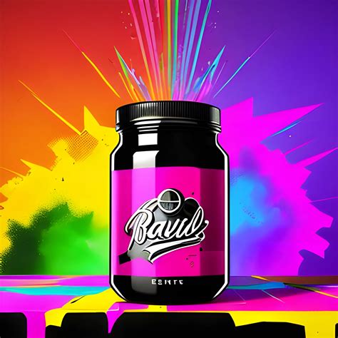 Create A Vibrant And Edgy Label Design For Rainbow Razz Jar T