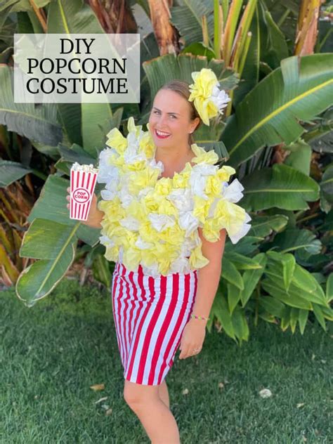 Diy Popcorn Costume Fun Halloween Costume