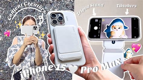 Iphone 15 Pro Max🩶unboxing Moft Caseandaccessories For Content Creators And Tiktokers 🇯🇵 Japan Vlog