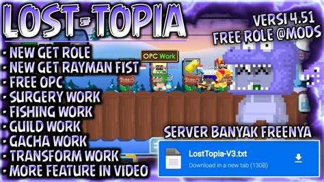 Free Role Modstons Citem On Opc Growtopia Private Server