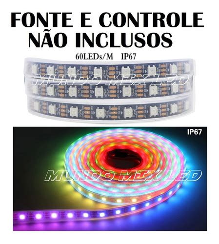 Fita Led Rgb Endere Vel Mts B V Ip Leds Frete Gr Tis