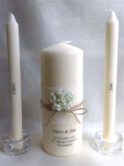 Personalised Candles: Wedding Candles & Unity Candle for your Ceremony ...