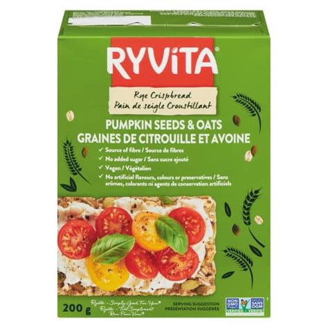 Pain Croustillant Graines De Citrouille Et Avoine Ryvita Aliments