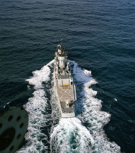 A Stern View Of The Frigate USS DOWNES FF 1070 Underway NARA