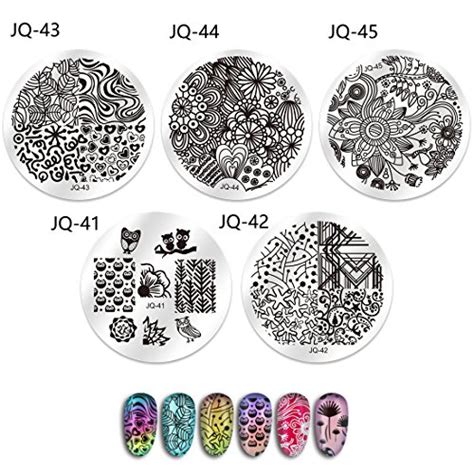 Biutee Placas Estampacion U As Pcs Plantillas Para Nail Art Set