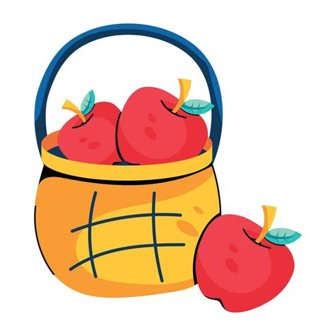 Trendy Apple Basket 27269580 Vector Art at Vecteezy