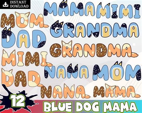 Bluey Mama Png Bundle Heeler Mama Png Bluey Mom Png Mom T Shirt