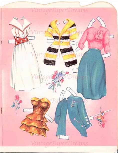 Vintage Paper Doll Printable Pdf Juliet Jones Paper Doll Jpeg S S