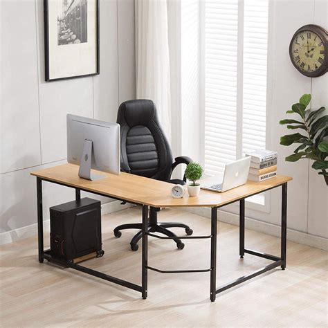 Baytocare L Shaped Desk Corner Latop Computer Office Table Home