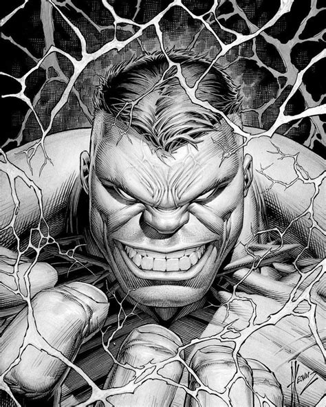 Dale Keown On Instagram The Immortal Hulk Cover Inks Marvel