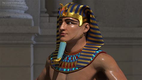 Egyptian Pharaoh Rigged D Model Max Free D