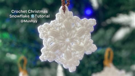 Crochet Snowflake Easy Tutorial Howtocrochet Crochettutorial Diy