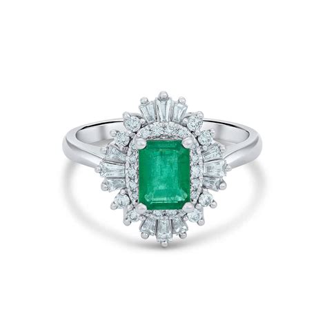 Emerald And Diamond Ring Argyle Jewellers