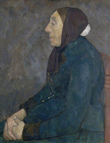 Sitzende Alte B Uerin Von Paula Modersohn Becker Kunstdruck