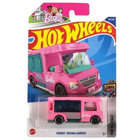 Hot Wheels Barbie Dream Camper Hw Metro Hct Shopee Brasil