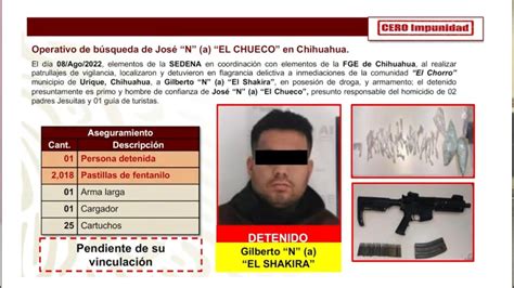 Capturan A El Shakira Primo De El Chueco Presunto Asesino De Jesuitas