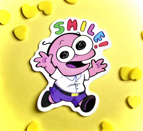 Smiling Friends Pim Sticker Die Cut Vinyl Sticker 25 Etsy