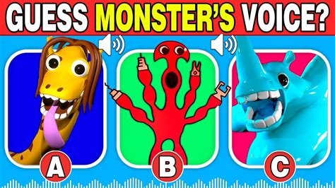 Guess The Monsters Voice 8 Garten Of Banban 4 Syringeon Happy Frank Chewy Chuck Youtube