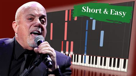 Billy Joel Uptown Girl Easy Piano Tutorial Youtube