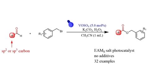 Adv Synth Catal On Twitter A Visible Light Driven Esterification