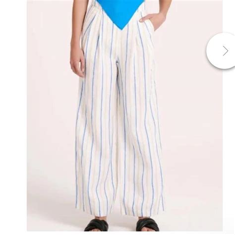 Nude Lucy Tailored Linen Pants RRP Only Worn Once Depop