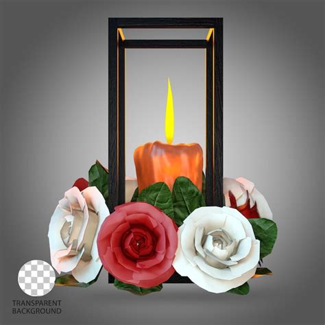 Premium PSD Candle Light Isolated 3d Rendered Illustration